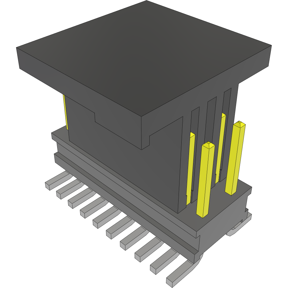 Samtec-FTR-110-51-S-D-06-P-TR Piastre connettori e prese PCB Conn Unshrouded Header HDR 20 POS 1.27mm Solder ST Top Entry SMD T/R