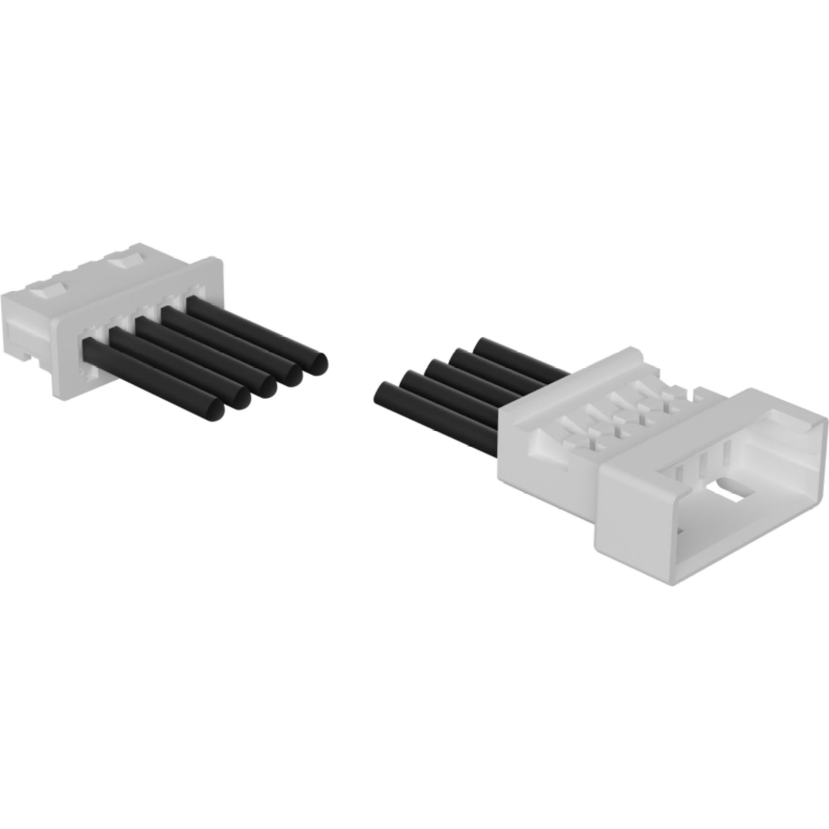 Molex-218113-0500 Cable Assembly Other Cable Assembly UL 1061 0.075m 28AWG Picoblade to Picoblade 5 to 5 POS F-M Crimp-Crimp Bag