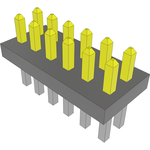 Conn Unshrouded Header HDR 12 POS 1.27mm Solder ST Top Entry Thru-Hole Tube