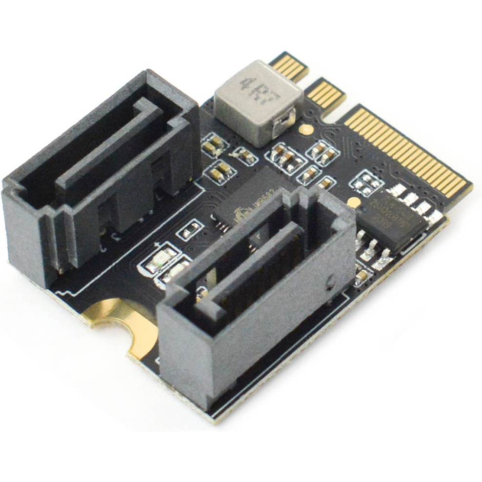 DFRobot-FIT0771 Kommunikation, verschiedene M.2(A+E Key) to SATA3.0 Expansion Card for LattePanda Delta/Alpha