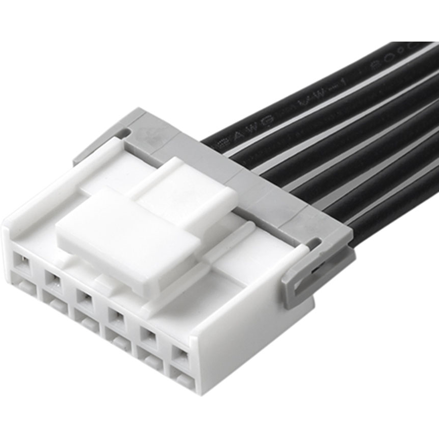 Molex-151370600 Assemblaggio cavo Altro Cable Assembly UL 1061 0.05m 22AWG Wire to Board to Wire to Board 6 to 6 POS F-F Crimp-Crimp Mini-Lock Bag