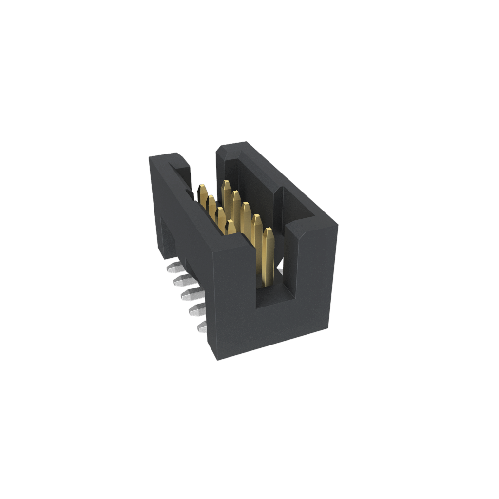 Amphenol Communications Solutions-20021221-00010T8LF Steckverbinderleisten und Leiterplattenbuchsen Minitek127®, Wire to Board connector, Shrouded vertical header, Surface Mount, Double Row, 10 Positions, 1.27mm (0.500in) Pitch