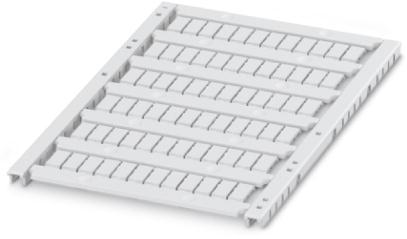PHOENIX CONTACT-0829249 Steckverbinderzubehör UniCard materials for thermal transfer printers, for labeling Wago terminal blocks, 72-section, can be labeled with THERMOMARK CARD and BLUEMARK LED, color: white