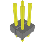 Conn Unshrouded Header HDR 4 POS 2.54mm Solder ST Top Entry Thru-Hole Bulk