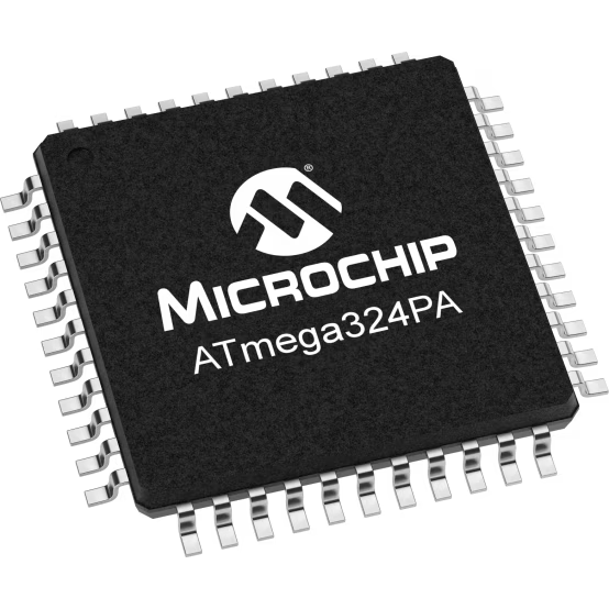 Microchip Technology-ATMEGA324PA-AUR Microcontrollers - MCUs MCU 8-bit AVR RISC 32KB Flash 2.5V/3.3V/5V 44-Pin TQFP T/R