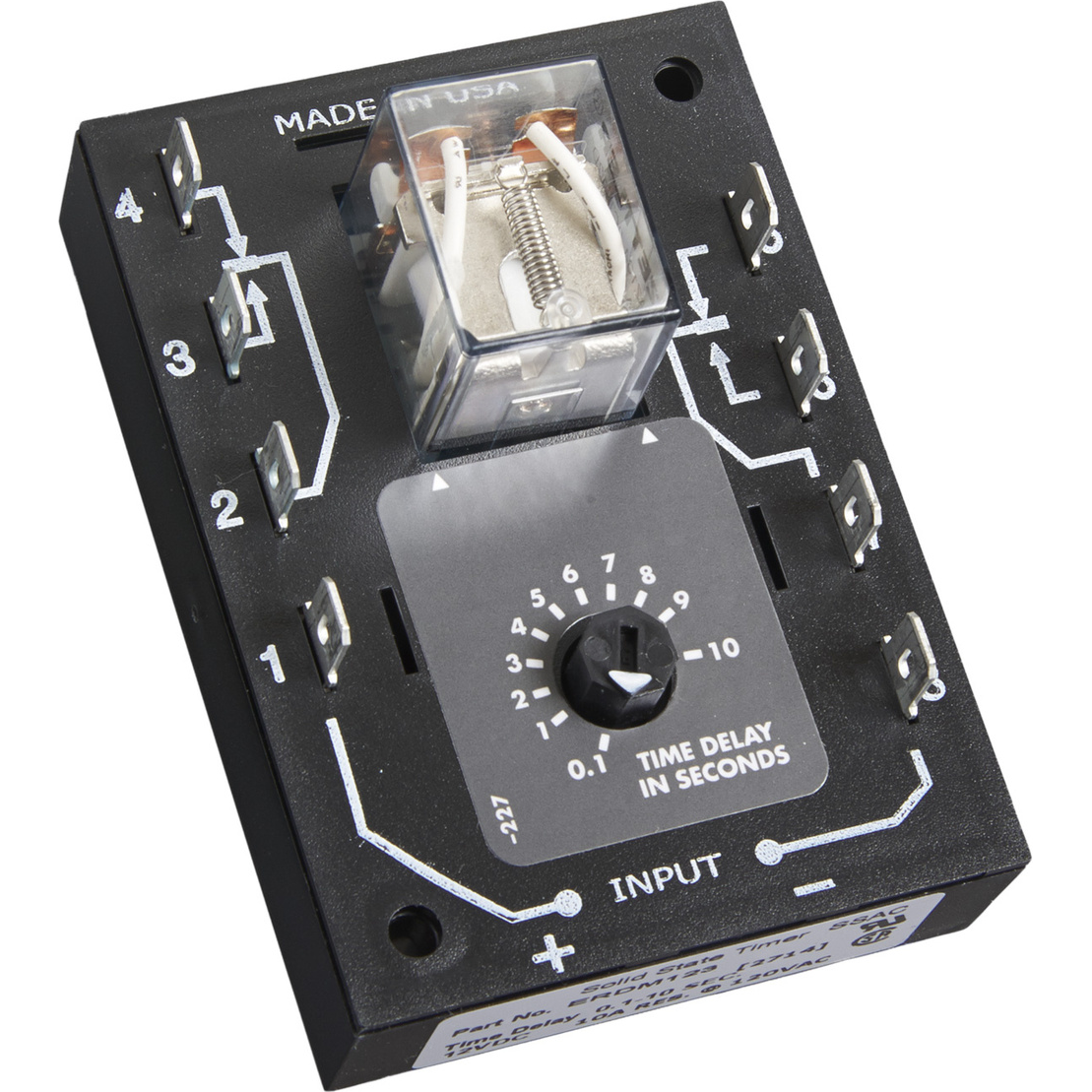 Littelfuse-ERDM4210 Zeitrelais Time Delay Relay 120VAC 10A DPDT(63.5x43.2x88.9)mm SMD