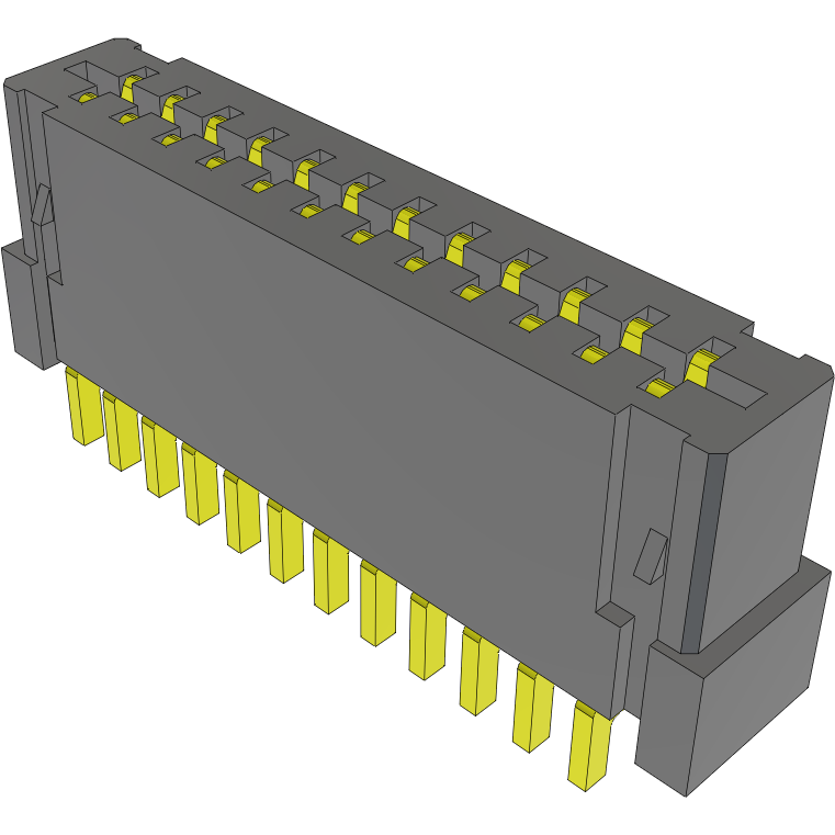Samtec-FC1-12-02-T Conector FFC-FPC Conn FFC/FPC Connector SKT 12 POS 1mm Solder RA SMD Tube