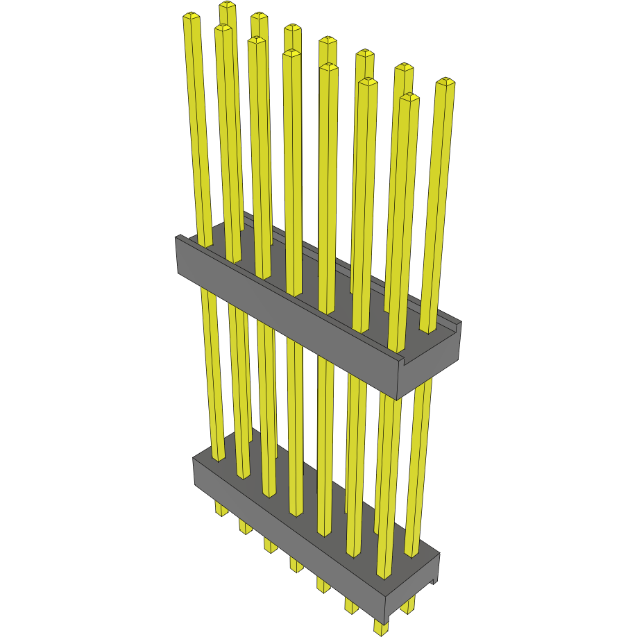 Samtec-DW-07-14-L-D-785 Connector Headers and PCB Receptacles Conn Board Stacker HDR 14 POS 2.54mm Solder ST Top Entry Thru-Hole Bulk