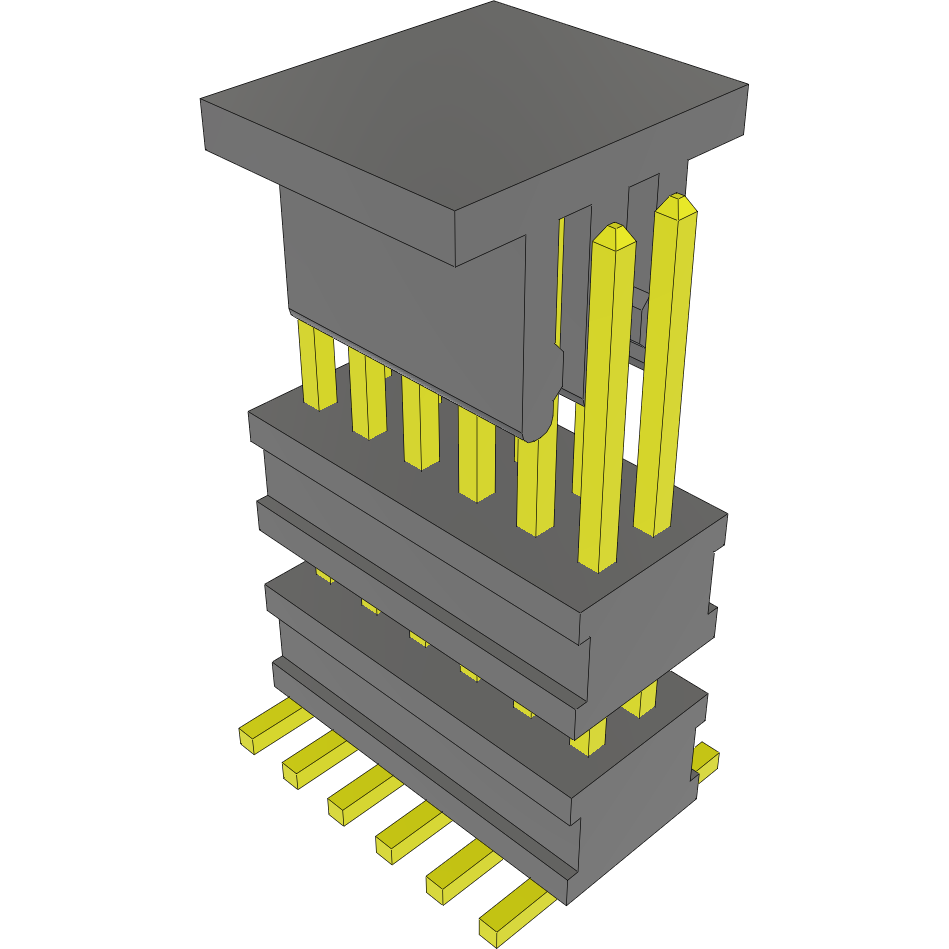 Samtec-FW-06-05-G-D-263-217-A-P-TR 连接器插头及 PCB 插座 Conn Board Stacker HDR 12 POS 1.27mm Solder ST Top Entry SMD FLEX STACK™ T/R