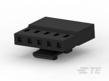 TE Connectivity-2316104-5 Einzeladersteckverbinder, Gehäuse Conn Housing RCP 5 POS 2mm Crimp ST Cable Mount Black Box