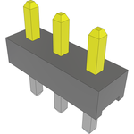 Conn Unshrouded Header HDR 3 POS 2mm Solder ST Top Entry Thru-Hole Bulk