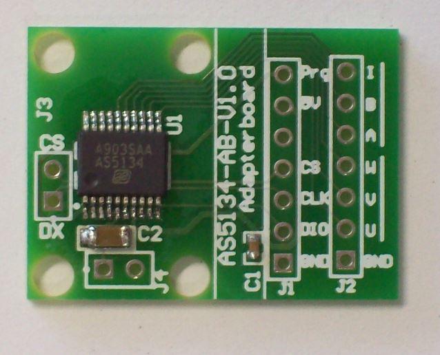 ams OSRAM-AS5134-SS_EK_AB 传感器开发电路板和套件 AS5134 Evaluation Kit