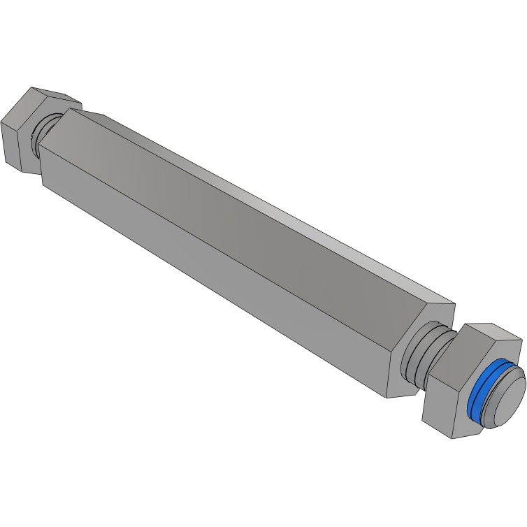 Samtec-SO-2515-02-02-01-L Distanzhülsen Standoff Hex M/M M3 X 0.5-THD 4.76mm-A/F 4.76mm-LG Aluminum 6061