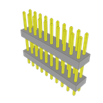 Conn Board Stacker HDR 20 POS 2mm Solder ST Top Entry Thru-Hole Bulk