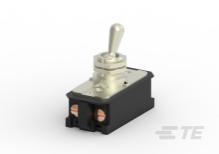 TE Connectivity-1-1520237-0 Switch Toggle Switch Toggle DPST Bat Lever Screw 16A 250VAC 250VDC 745.7VA Panel Mount with Threads