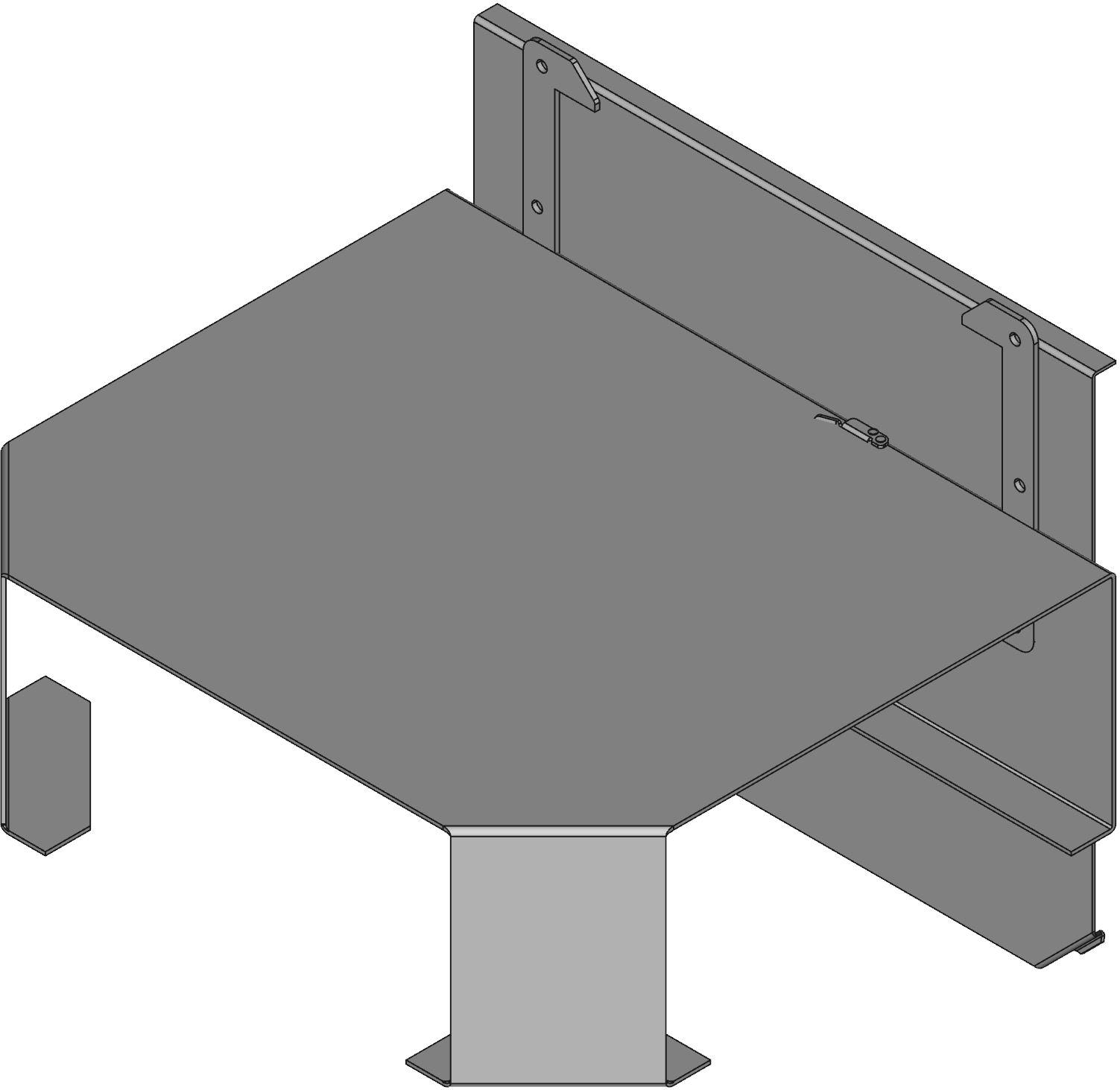 Hammond Manufacturing-1485FTN Condotti fili Wireway Solid Wall Rectangular Screw Steel Gray