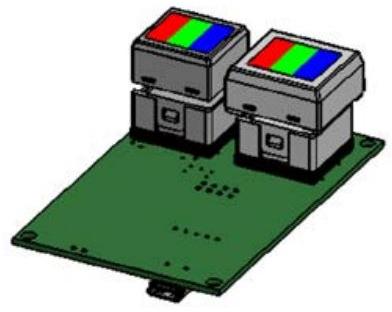 NKK Switches-IS-ENG-KIT-6-CH 开发套件和工具 IS15EBFP4RGB-09YN/IS15ESBFP4RGB Switch Push Button Development Board