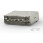 Conn zSFP+ F 240 POS 4.9mm Press Fit RA Thru-Hole 12 Port Tray