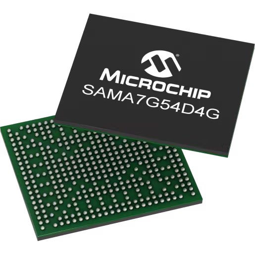 Microchip Technology-SAMA7G54D4G-I/4UB Microprocesador MPU SAMA7G5 RISC 32bit 1GHz 427-Pin TFBGA Tray