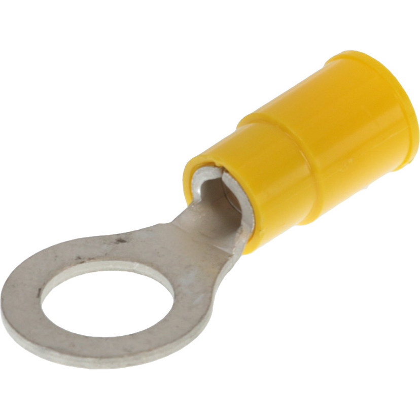 Molex-19070-0136 Steckverbinderanschlüsse Ring Tongue Terminal 10-12AWG Copper Yellow 31.6mm Tin InsulKrimp Bag