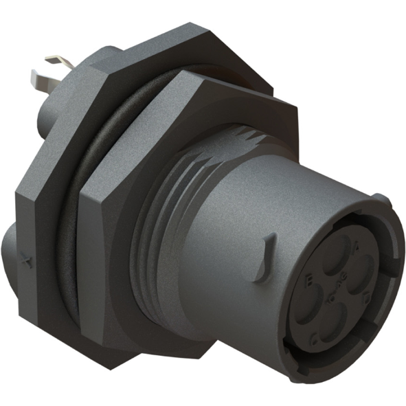 Amphenol-RTS710ND4S0332 圆形连接器 Conn Circular SKT 4 POS Solder ST Jam Nut 4 Terminal 1 Port Box