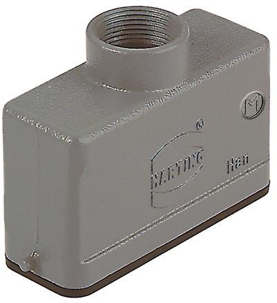 HARTING Technology Group-19200161440 Backshells Hood 180° 16A Shell Size Powder Die Cast Aluminum Single Lock Han®