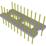 Conn DIP Adapter HDR 20 POS 2.54mm ST Thru-Hole Bulk