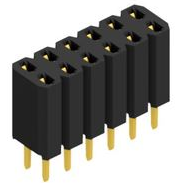 Fischer Elektronik-BL 2 12 G Steckverbinderleisten und Leiterplattenbuchsen Conn Socket Strip SKT 12 POS 2.54mm Solder ST Thru-Hole