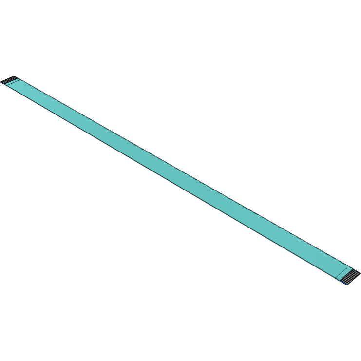 Samtec-FJ-10-D-23.75-4 Flachband Kabelbaugruppen Cable Assembly 0.6m 1mm 10 to 10POS FFC to FFC Bulk