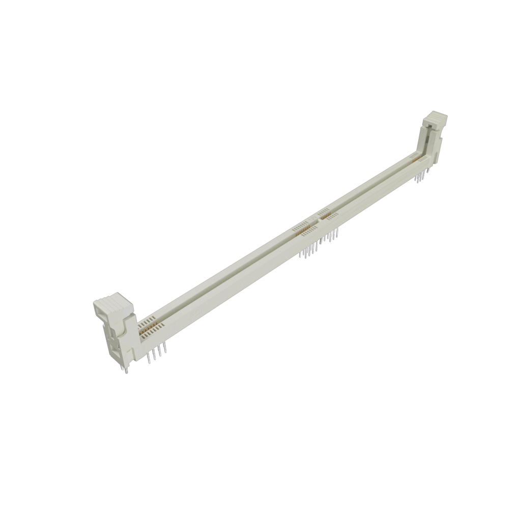 Amphenol Communications Solutions-10129206-0011111LF Connector Socket DDR4 DIMM, Ultra Low Profile, Storage and Server Connector, Vertical , Through Hole, 288 Position , 0.85mm (0.033in) Pitch