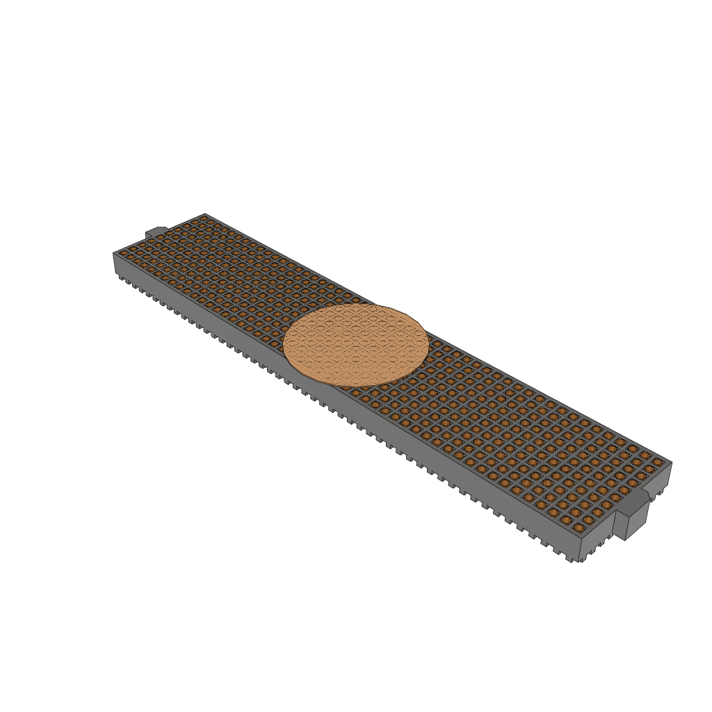 Samtec-YFS-50-03-H-10-SB-K-TR Piastre connettori e prese PCB Conn Array Socket SKT 500 POS 1.27mm Solder ST SMD T/R