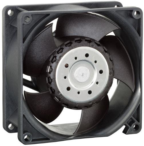 ebm-papst-3212J/2NU-343 Blowers and Fans DC Fan Axial Ball Bearing 12V 7V to 13.8V 76.5CFM 51dB 92 X 92 X 38mm