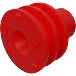 Connector Accessories Single Wire Seal Straight Silicone Elastomer Red CMC Carton