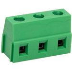 Conn Terminal Block F 3 POS 7.5mm Solder RA Thru-Hole 10A