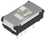 ALPS ALPINE CO., LTD-SSSS921800 Switch Slide Switch Slide DPDT Top Slide 0.1A 12VDC 10000Cycles PC Pins Thru-Hole Bulk