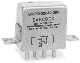 Microchip Technology-BR250-320C2-28V-005 Power Relays Miniature Power Relay 25A, SPDT