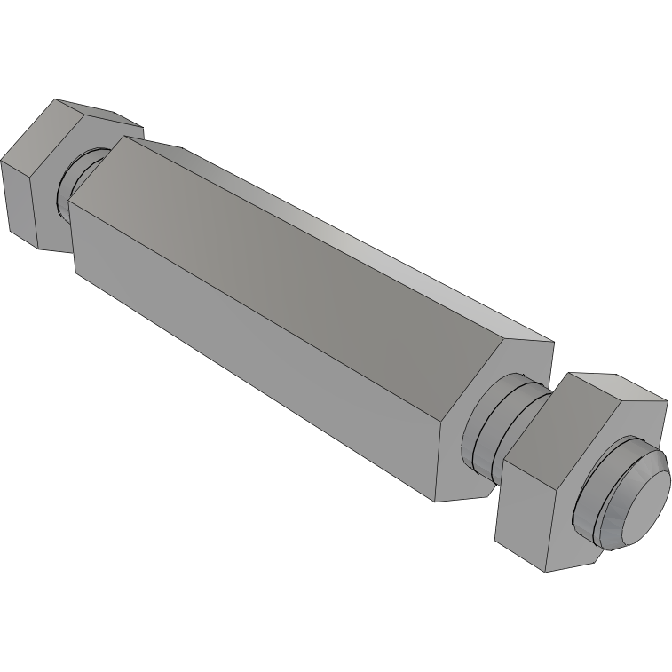 Samtec-SO-1524-02-01-02 Distanzhülsen Standoff Hex M/M 4-40-THD 4.76mm-A/F 4.76mm-LG Stainless Steel 303