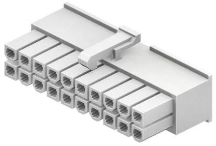 CnC Tech, LLC-4281-2-20-D Einzeladersteckverbinder, Gehäuse Conn Housing RCP 20 POS 4.2mm Crimp ST Cable Mount White Bag