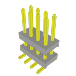 Conn Board Stacker HDR 8 POS 2mm Solder ST Top Entry SMD Tube