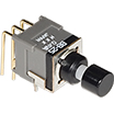 NKK Switches-BB16AP-FB Botón pulsador Switch Push Button ON ON SPDT Round Plunger 0.1A 28VAC 28VDC 0.4VA Alternate Thru-Hole PC Pins