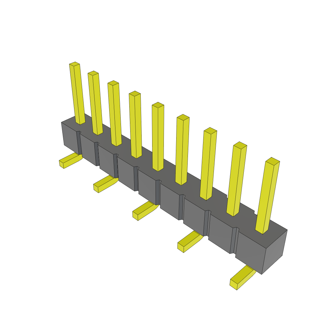 Samtec-TSM-109-01-L-SV-TR Connector Headers and PCB Receptacles Conn Unshrouded Header HDR 9 POS 2.54mm Solder ST Top Entry SMD T/R