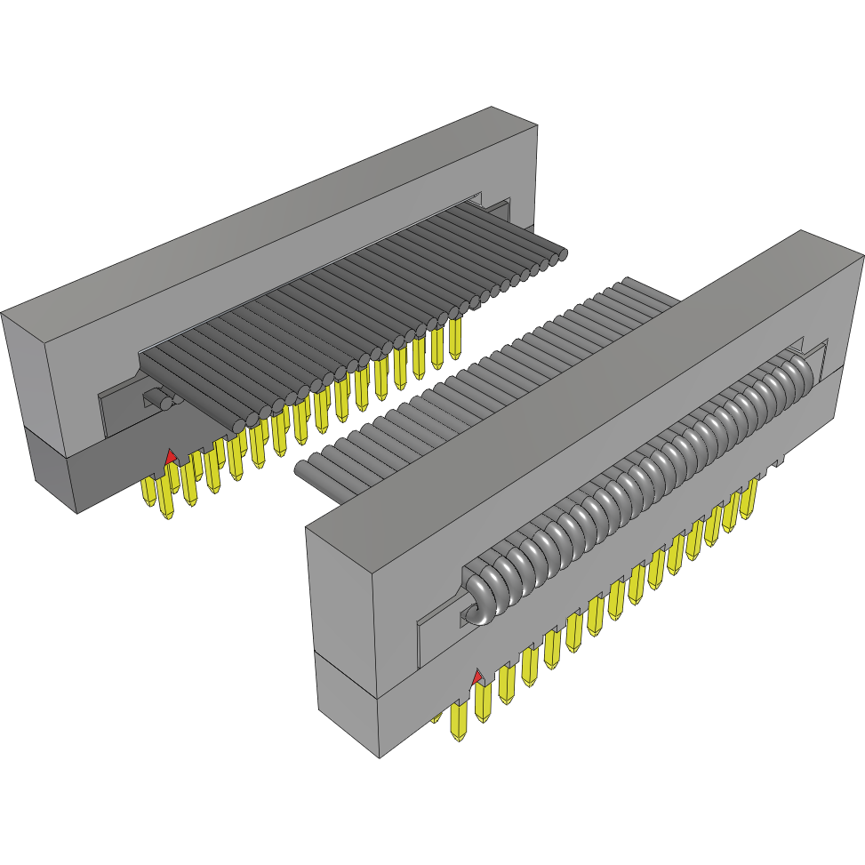 Samtec-FFMD-15-D-15.00-01-L-SR 扁平/带状电缆组件 Cable Assembly Flat Ribbon 0.381m 30AWG IDC Connector to IDC Connector 30 to 30 POS PL-PL IDT-IDT Bulk