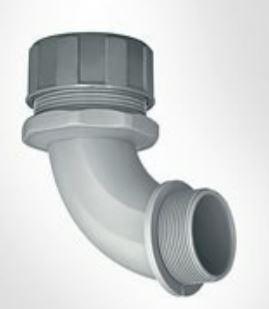 HellermannTyton-166-90128 电缆配件 Cable Accessories Right Angle Elbow Polyamide 6/6 Black Bag