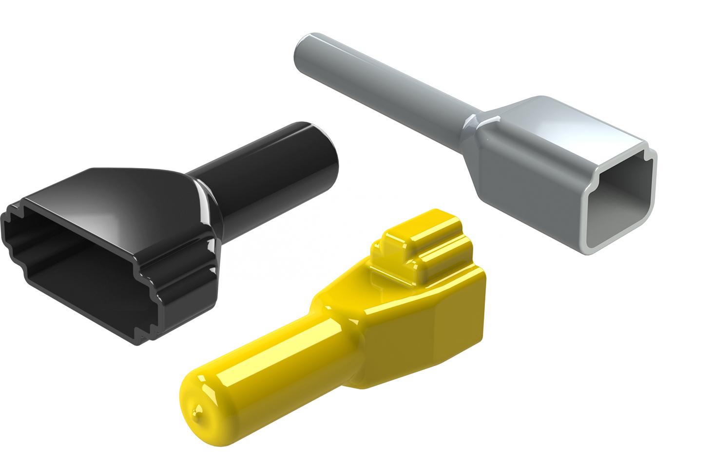 Amphenol-ATM12S-BT Accessori per connettori Connector Accessories Boot Straight Polyvinyl Chloride Gray