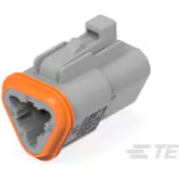 Deutsch Group-DT06-3S Carcaza de cables discretos de conector Conn Housing PL 3 POS 10.01mm Crimp ST Cable Mount Gray Box