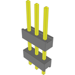 Conn Board Stacker HDR 3 POS 2.54mm Solder ST Top Entry Thru-Hole Bulk