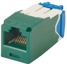 Panduit-CJ6X88TGGR Telecomunicaciones y teléfono del conector Conn RJ-45 F 8 POS Crimp ST Cable Mount 8 Terminal 1 Port Cat 6a