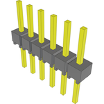 Conn Unshrouded Header HDR 6 POS 2.54mm Solder ST Top Entry Thru-Hole Bulk