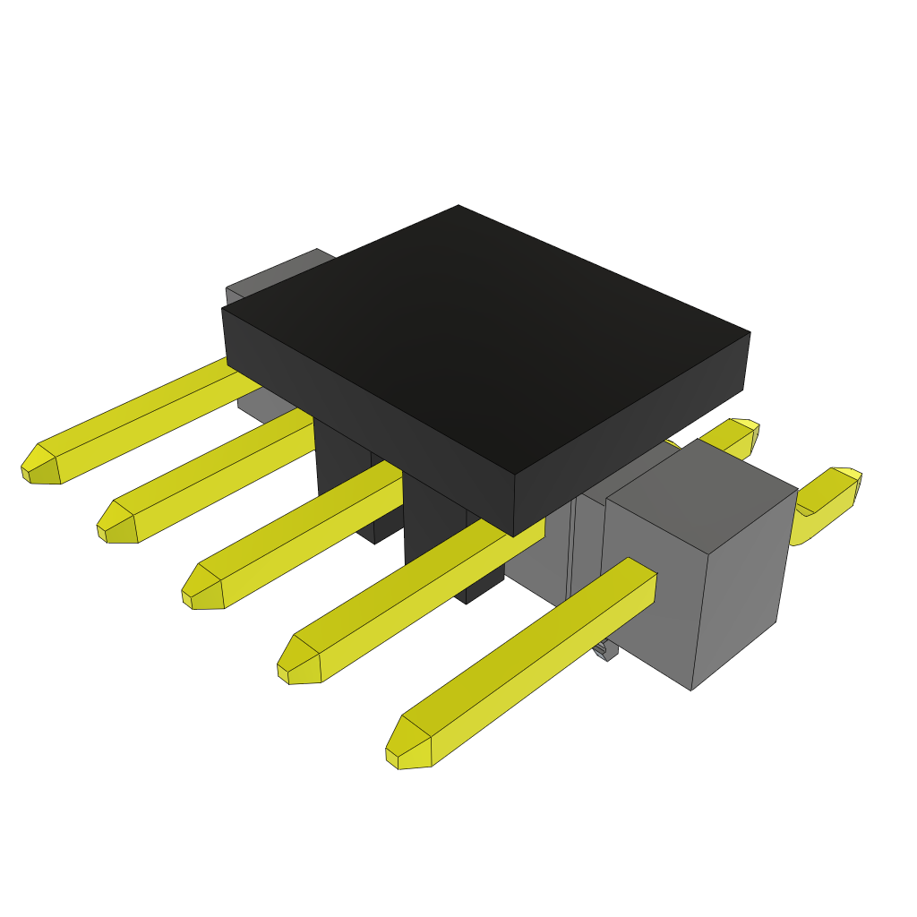 Samtec-TSM-105-01-L-SH-LC-P Steckverbinderleisten und Leiterplattenbuchsen Conn Unshrouded Header HDR 5 POS 2.54mm Solder RA Side Entry SMD Tube