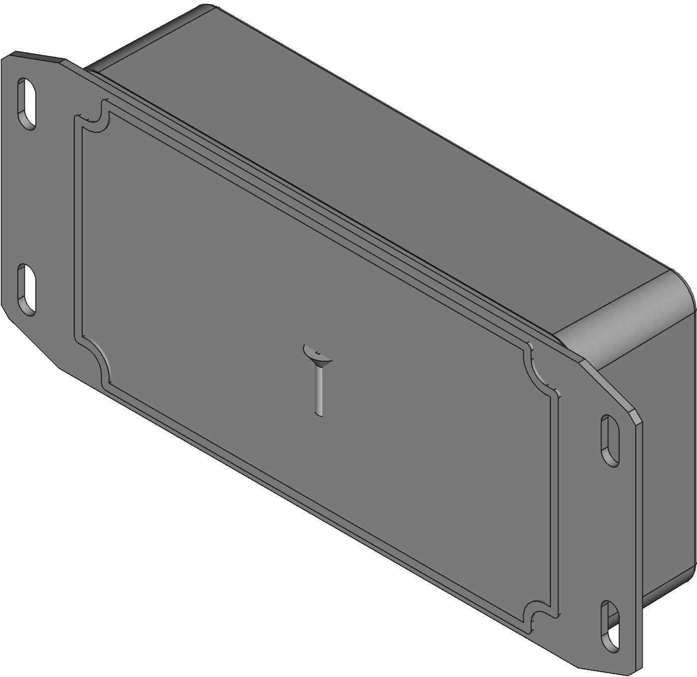Hammond Manufacturing-1590BF  Natural Die Cast Aluminum Flange Mount Watertight Enclosure